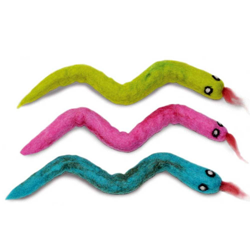 Dharma Dog Karma Pack of 3 Snakes Toys For Cats