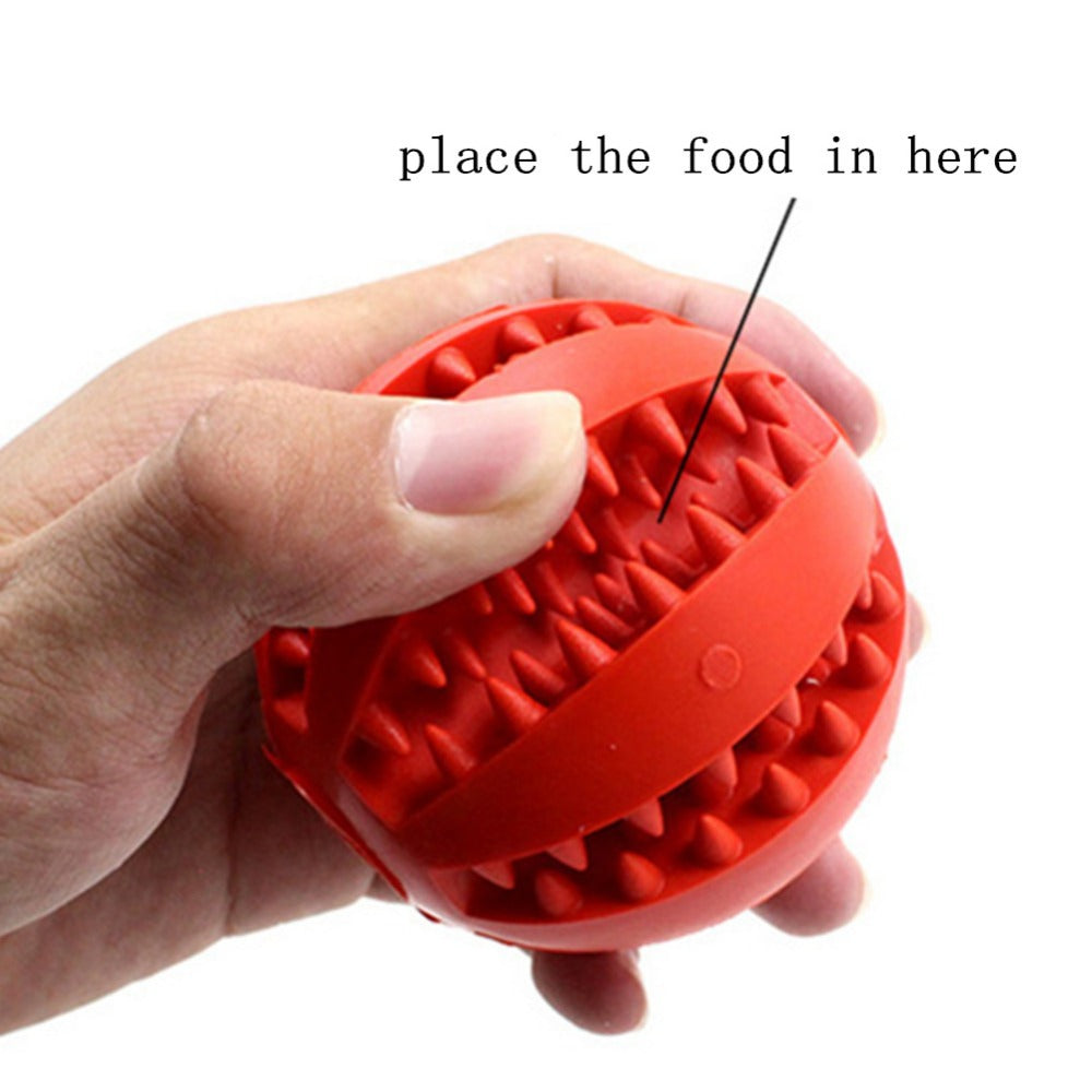Pet Food Feeder Balls Dog Cat Puppy Teeth Chew Toys Ball